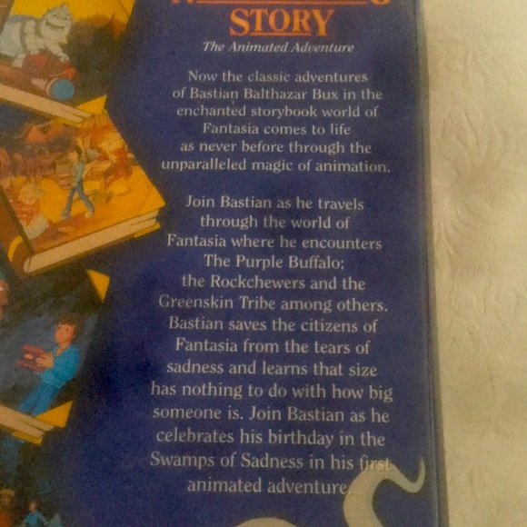 3/$25 Vintage The Neverending Story Animated Adventure 1995 VHS#96049 Video Tape - Picture 4 of 7